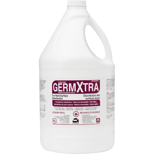 D&eacute;sinfectant Germxtra pour surfaces dures, 4 L, Cruche D. Morneault & Fils