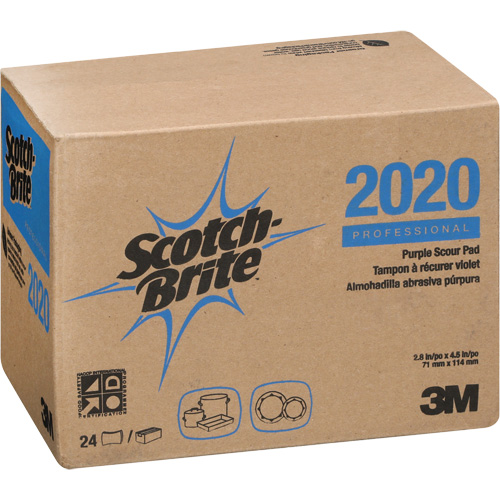 Scotch-Brite Purple Scour Pad, 4-1/2" L x 2-4/5" W D. Morneault & Fils