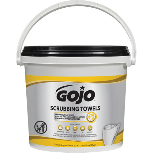 Serviettes nettoyantes, 170 lingettes, 12" x 10-1/2" D. Morneault & Fils