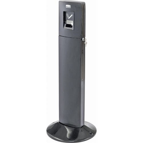 Stations pour fumeurs metropolitan, Sur pied, Acier inoxydable, Capacit&eacute; 1,6 gal. US, Hauteur 42-4/5" D. Morneault & Fils