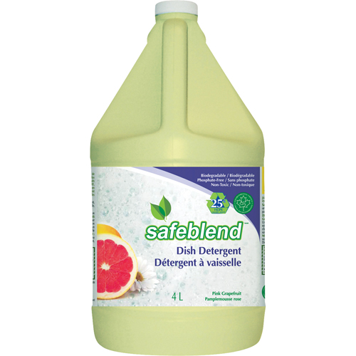 Dish Detergent, Liquid, 4 L, Pink Grapefruit D. Morneault & Fils