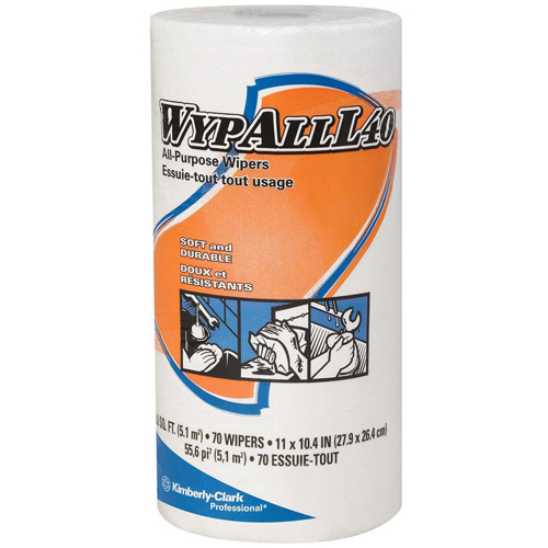 L40 Disposable Towels, All-Purpose, 11" L x 10-1/2"/10-2/5" W D. Morneault & Fils