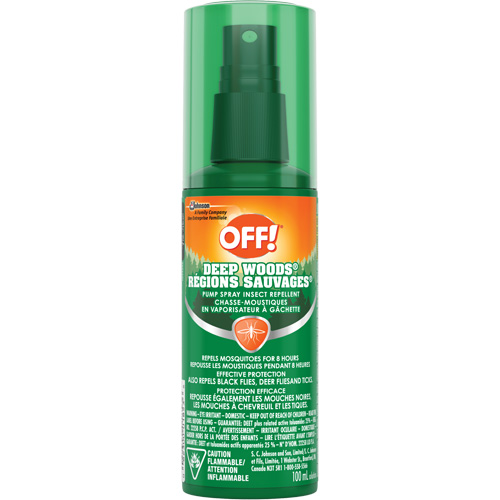 OFF! Deep Woods&reg; Insect Repellent, 25% DEET, Spray, 100 ml D. Morneault & Fils