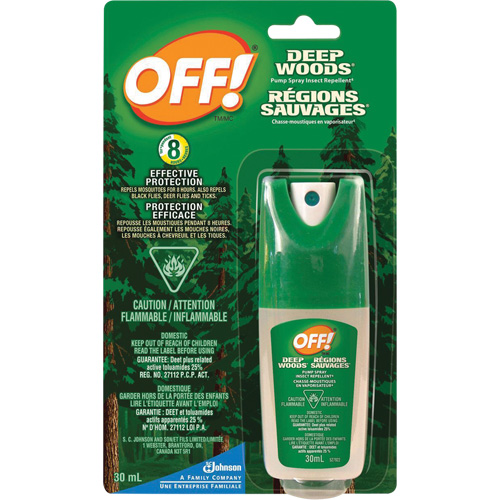 Insectifuge Off! R&eacute;gions sauvages, DEET &agrave; 25 %, Vaporisateur, 30 ml D. Morneault & Fils