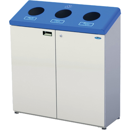 Stand Alone Recycling Stations, Bulk, Steel, 53.1 US Gal. D. Morneault & Fils