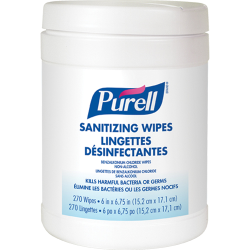 Lingettes antiseptiques pour les mains, Contenant D. Morneault & Fils