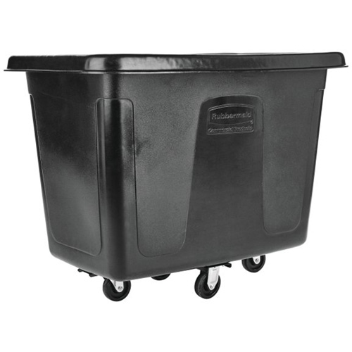 Bulk Cube Truck, Polyethylene, 42-13/16" L x 28" W x 33" H, 12 cu.ft. Volume, 400 lbs. Capacity D. Morneault & Fils