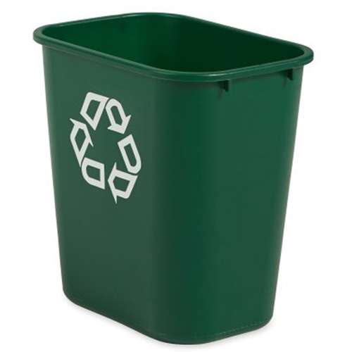 Corbeille moyenne pour le recyclage, De bureau, Plastique, 28 pintes US D. Morneault & Fils