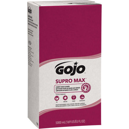 Distributeur de savon pour les mains SUPRO MAX ou GOJO PRO TDX, Lotion, 5000 ml, Recharge, Cerise D. Morneault & Fils