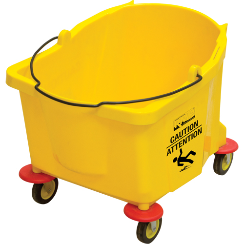 Mop Bucket, 9.5 US Gal. (38 qt.) Capacity, Yellow D. Morneault & Fils