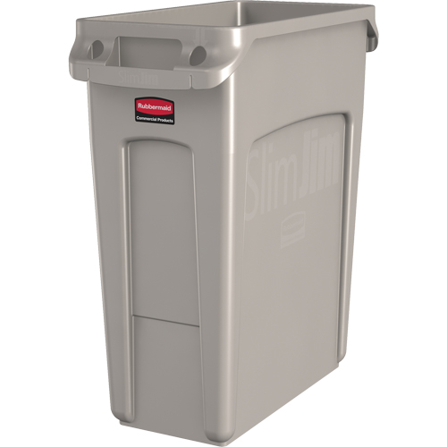 Slim Jim&reg; Vented Containers, Deskside, Polyethylene, 16 US gal. D. Morneault & Fils