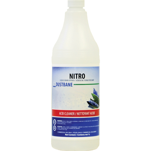 Nitro Liquid Drain Opener, 1 L, Bottle D. Morneault & Fils