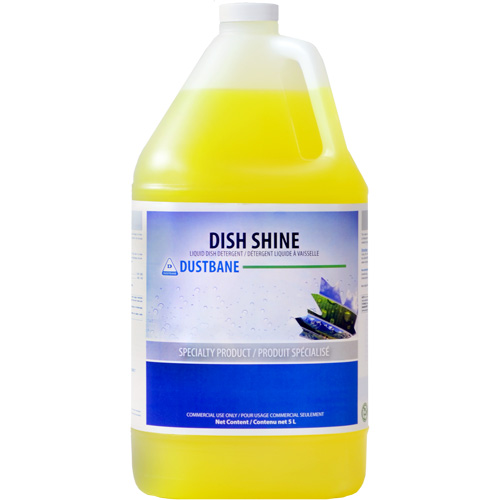 Dish Shine Detergent, Liquid, 5 L, Lemon D. Morneault & Fils