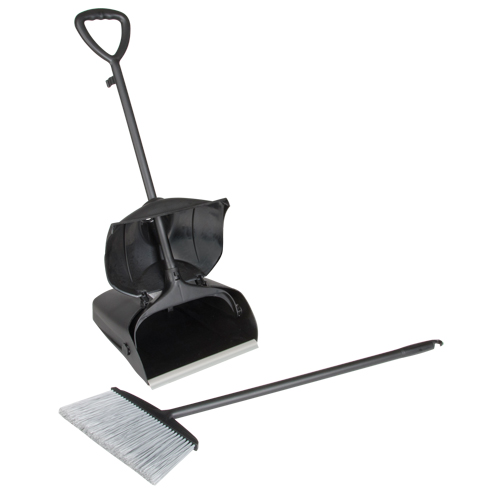 Lobby Dust Pan & Broom, Plastic D. Morneault & Fils