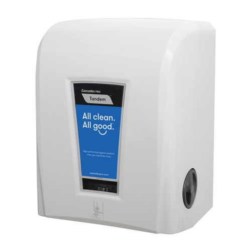 Pro Tandem Hand Towel Hybrid Dispenser, Electronic, 12.3" W x 9.3" D x 16.4" H D. Morneault & Fils