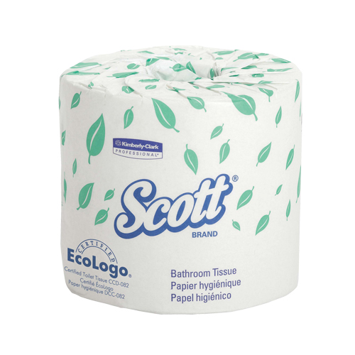 Scott&reg; Toilet Paper, 1 Ply, 550 Sheets/Roll, 403' Length, White D. Morneault & Fils