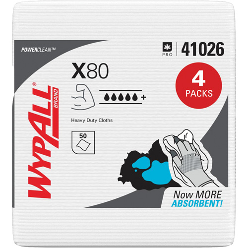 X80 Wipers, Heavy-Duty, 12-1/2" L x 12" W D. Morneault & Fils
