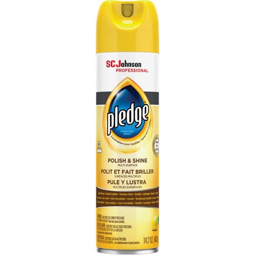 Pledge&reg; Lemon Furniture Polish, 14.2 oz., Aerosol Can D. Morneault & Fils