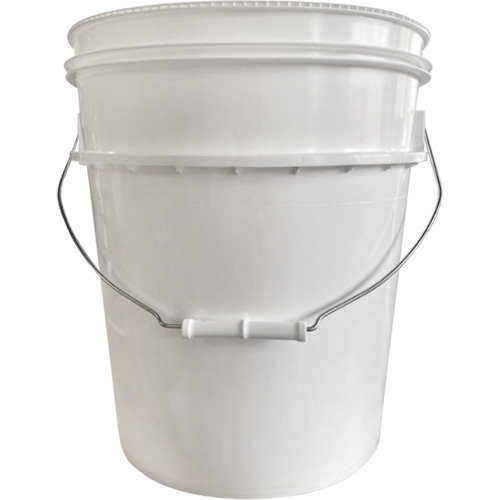 Seau avec couvercle, Plastique, 5,25 gal. D. Morneault & Fils
