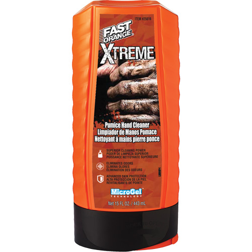 Nettoyant professionnel pour les mains Xtreme, Pierre ponce, 443 ml, Bouteille, Orange D. Morneault & Fils