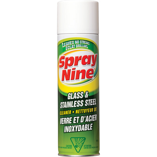 Nettoyant pour verre et acier inoxydable, 600 g, Canette a&eacute;rosol D. Morneault & Fils