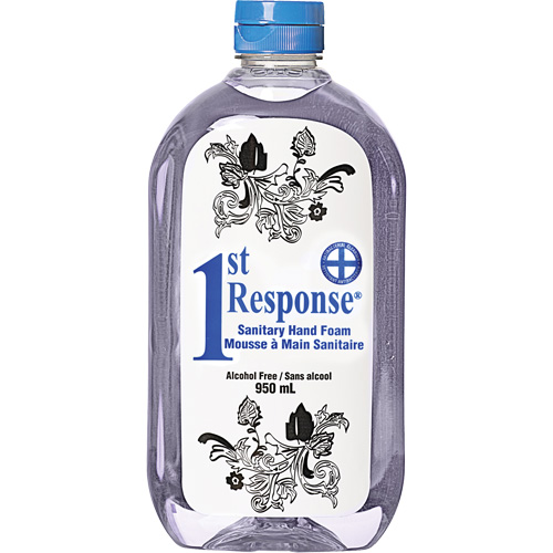 Mousse nettoyante pour les mains 1st Response, Liquide, 950 ml, Bouteille, Sans parfum D. Morneault & Fils