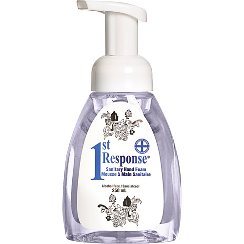 Mousse nettoyante pour les mains 1st Response, Liquide, 250 ml, Bouteille &agrave; pompe, Sans parfum D. Morneault & Fils