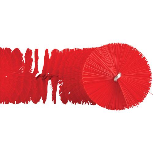 Brosse recourb&eacute;e, Soies Moyen/Ferme, Longueur de 15-1/2", Rouge D. Morneault & Fils