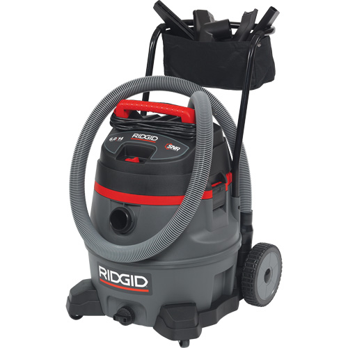 NXT Industrial Vacuum with Cart, Wet-Dry, 6 HP, 14 US Gal. (53 Litres) D. Morneault & Fils