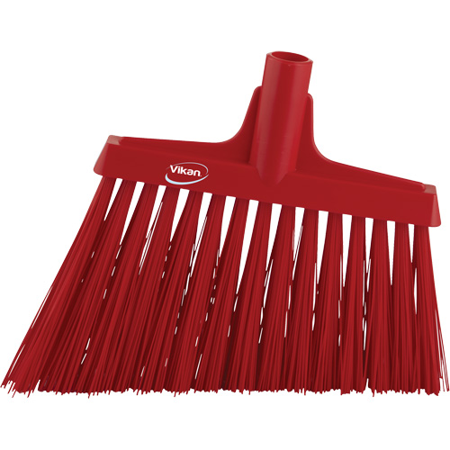 T&ecirc;te de balai oblique, Crins Extra-ferme, 12", Polyester, Rouge D. Morneault & Fils