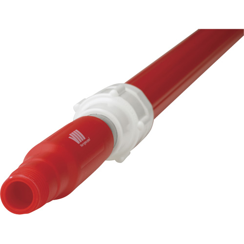 Manche de brosse pour plateforme, Brosse/Support &agrave; tampon, Rouge, T&eacute;lescopique, 62"-113" lo D. Morneault & Fils
