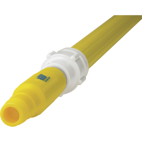 Deck Scrub Handle, Brush/Pad Holder, Yellow, Telescopic, 62"-113" L D. Morneault & Fils