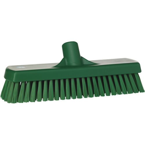 Brosse &agrave; r&eacute;curer pour planchers et murs, Crins Ferme, 12", Polyester, Vert D. Morneault & Fils
