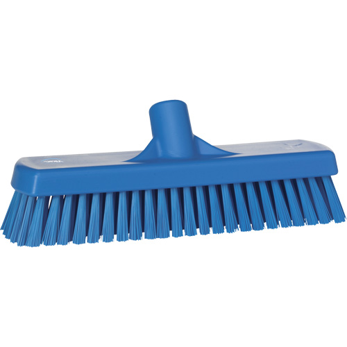 Deck & Wall Scrub Brush, Stiff Bristles, 12", Polyester, Blue D. Morneault & Fils