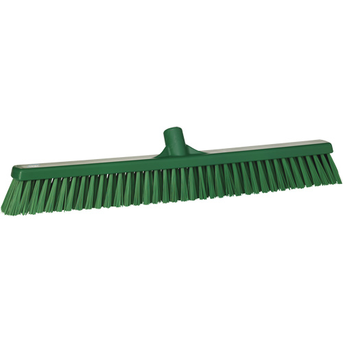 Balai-brosse &agrave; soies combin&eacute;es, Crins Cors&eacute;/Fin, 24", Polyester, Vert D. Morneault & Fils