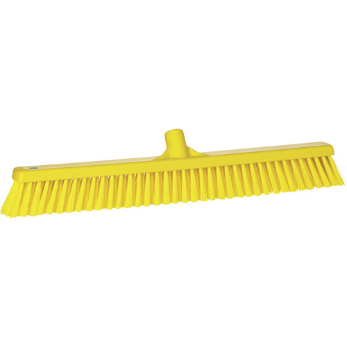 Balai-brosse &agrave; soies combin&eacute;es, Crins Cors&eacute;/Fin, 24", Polyester, Jaune D. Morneault & Fils