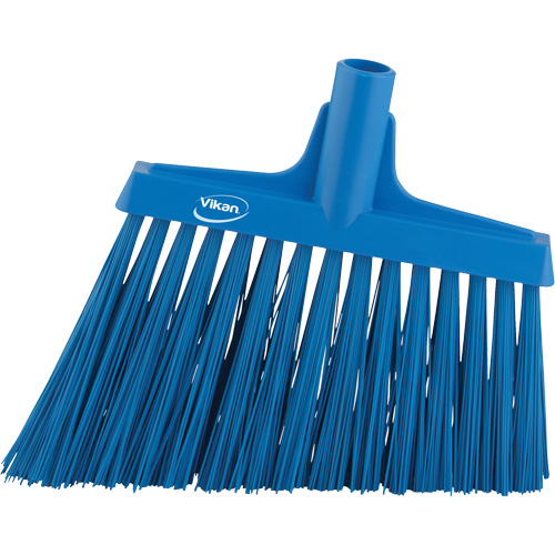 Angle Broom Head, X-Coarse Bristles, 12", Polyester, Blue D. Morneault & Fils