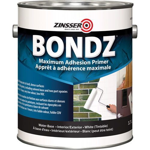 Appr&ecirc;t &agrave; adh&eacute;rence maximale Bondz, 3,78 L, Gallon, Blanc D. Morneault & Fils