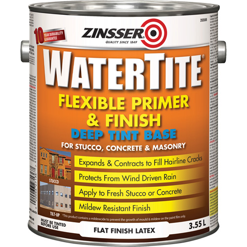 Watertite&reg; Weatherproof Flexible Primer & Finish, 3.55 L, Gallon, Deep Tint Base D. Morneault & Fils