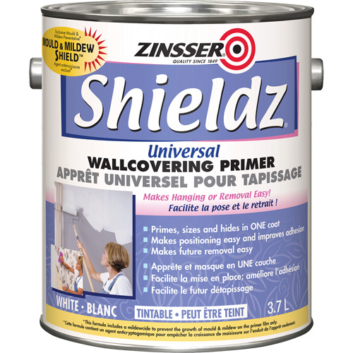 Couche primaire universelle pour murs Shieldz, 3,7 L, Gallon, Blanc teintable D. Morneault & Fils