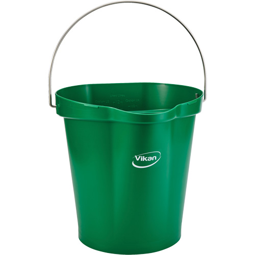 Food Hygiene Bucket, Green, 3 US gal. D. Morneault & Fils