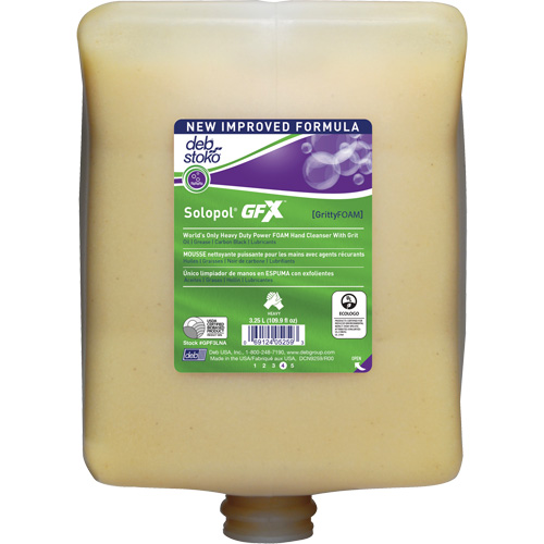 Solopol&reg; GFX Hand Cleaner, Liquid, 3.25 L, Plastic Cartridge, Scented D. Morneault & Fils