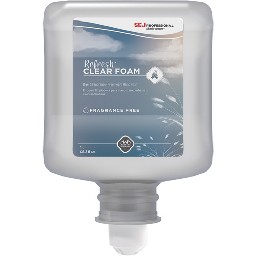 Savon transparent pour les mains Refresh, Mousse, 1 L, Sans parfum D. Morneault & Fils