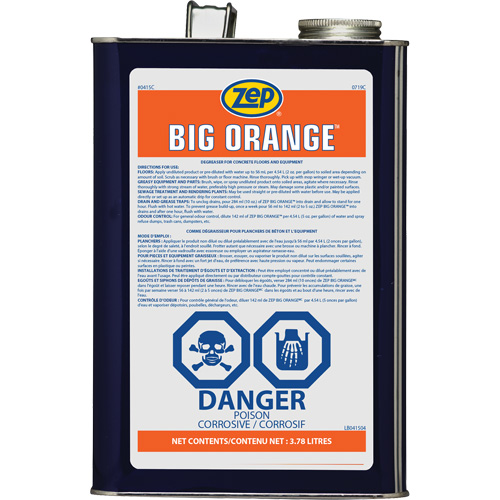 D&eacute;graissant industriel aux agrumes Big Orange, 3,78 L D. Morneault & Fils