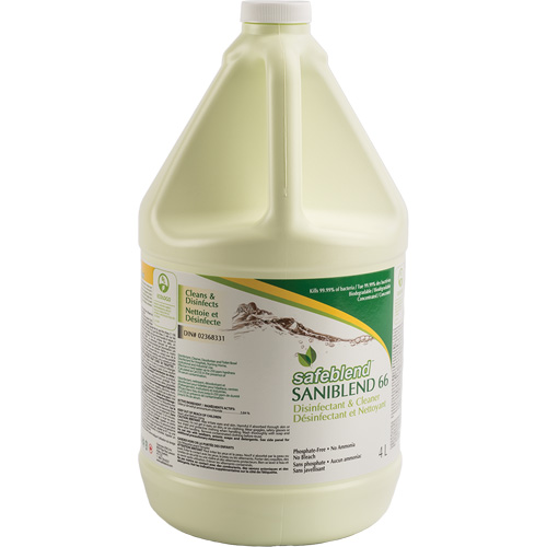 Nettoyant d&eacute;sinfectant concentr&eacute; SaniBlend 66, 4 L, Cruche D. Morneault & Fils
