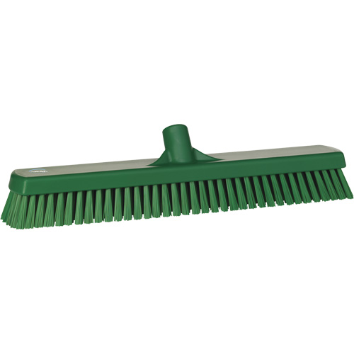 Brosse &agrave; r&eacute;curer pour planchers et murs, Crins Ferme, 19", Polyester, Vert D. Morneault & Fils