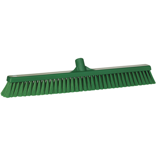 T&ecirc;te de balai-brosse pour petites particules, Crins Fin, 24", Polyester, Vert D. Morneault & Fils