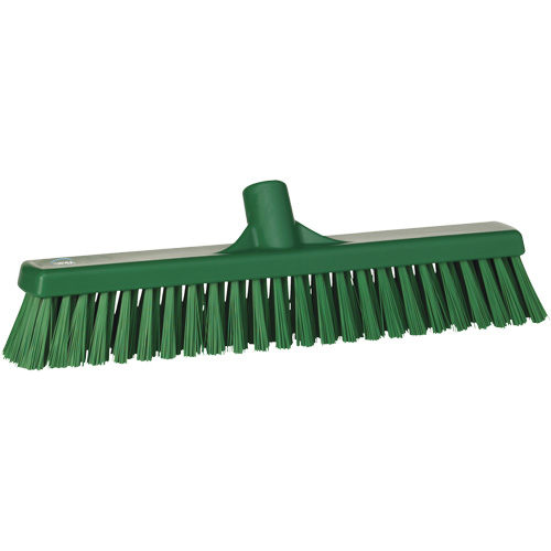 T&ecirc;te de balai-brosse &agrave; soies combin&eacute;es, Crins Cors&eacute;/Fin, 16-1/2", Polyester, Vert D. Morneault & Fils