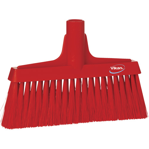 Upright Broom Head, Coarse/Fine Bristles, 10-1/4", Polyester, Red D. Morneault & Fils