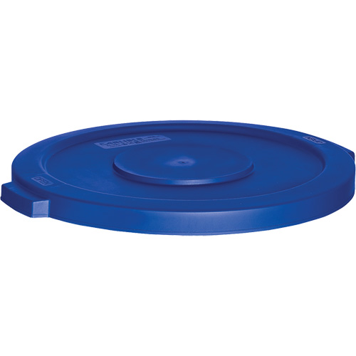 Waste Container Lid, Flat Lid, Plastic, Fits Container Size: 22" Dia. D. Morneault & Fils